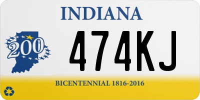 IN license plate 474KJ