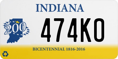 IN license plate 474KO