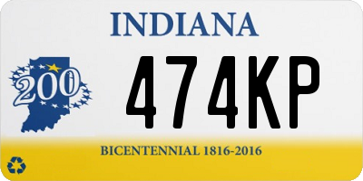 IN license plate 474KP