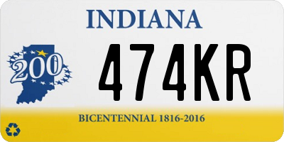 IN license plate 474KR