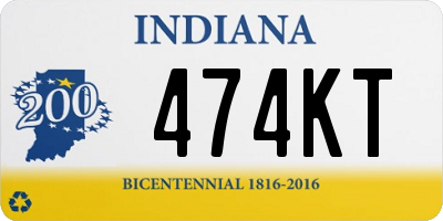 IN license plate 474KT