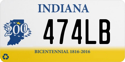 IN license plate 474LB