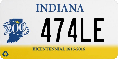 IN license plate 474LE