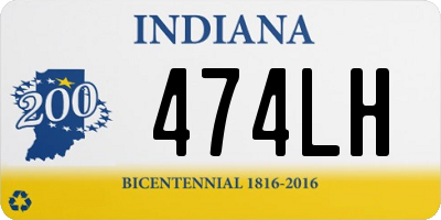 IN license plate 474LH