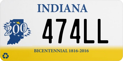 IN license plate 474LL