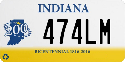 IN license plate 474LM