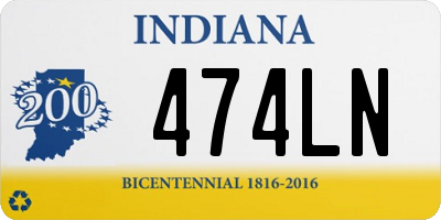 IN license plate 474LN