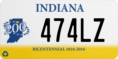 IN license plate 474LZ