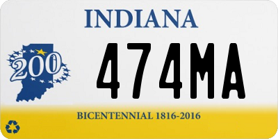 IN license plate 474MA