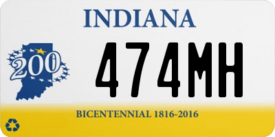 IN license plate 474MH