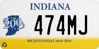 IN license plate 474MJ