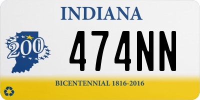 IN license plate 474NN