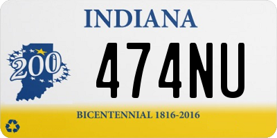 IN license plate 474NU