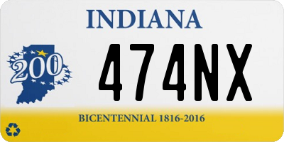 IN license plate 474NX