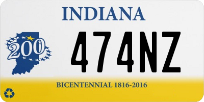 IN license plate 474NZ