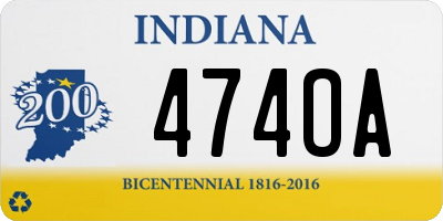 IN license plate 474OA