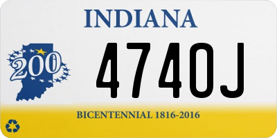 IN license plate 474OJ