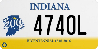 IN license plate 474OL