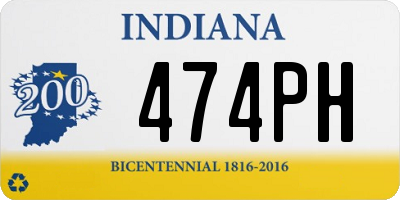 IN license plate 474PH