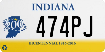 IN license plate 474PJ