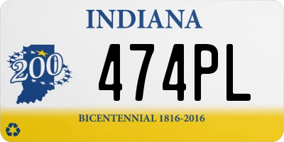 IN license plate 474PL