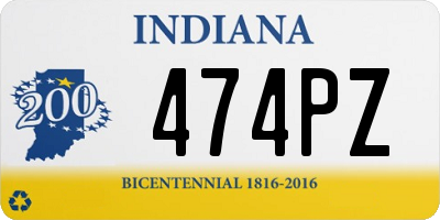 IN license plate 474PZ