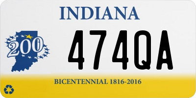 IN license plate 474QA