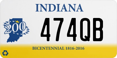 IN license plate 474QB