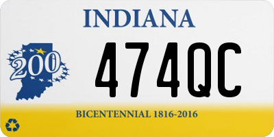 IN license plate 474QC