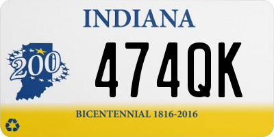 IN license plate 474QK