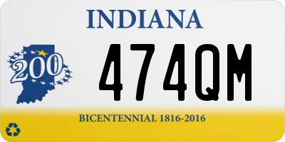 IN license plate 474QM