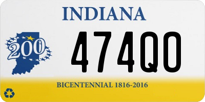 IN license plate 474QO