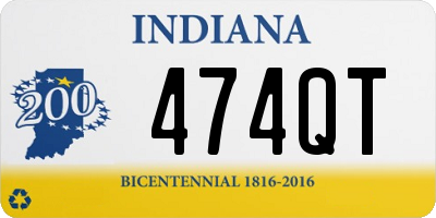 IN license plate 474QT