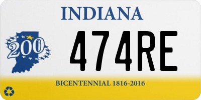 IN license plate 474RE