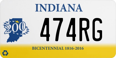 IN license plate 474RG