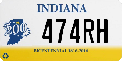 IN license plate 474RH