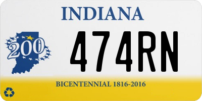 IN license plate 474RN