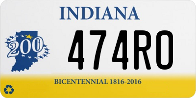 IN license plate 474RO