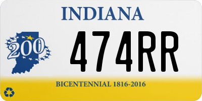 IN license plate 474RR