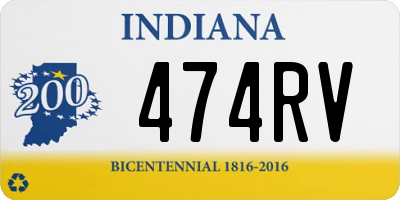 IN license plate 474RV