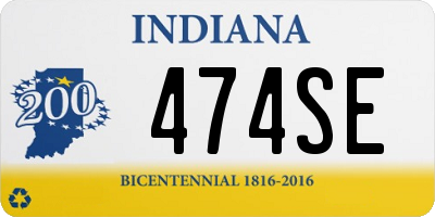 IN license plate 474SE