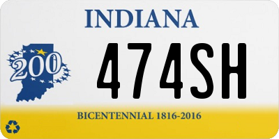 IN license plate 474SH