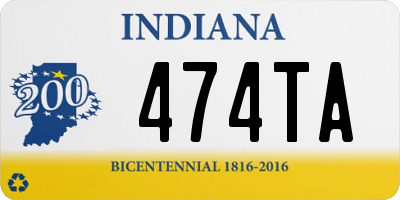 IN license plate 474TA