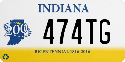 IN license plate 474TG