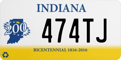 IN license plate 474TJ