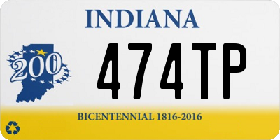 IN license plate 474TP