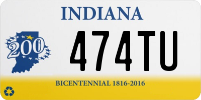 IN license plate 474TU