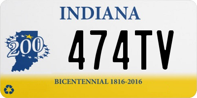 IN license plate 474TV