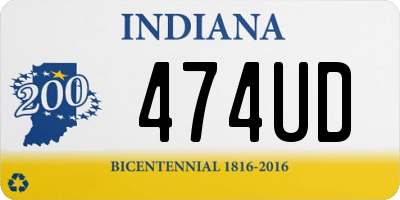 IN license plate 474UD