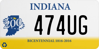 IN license plate 474UG